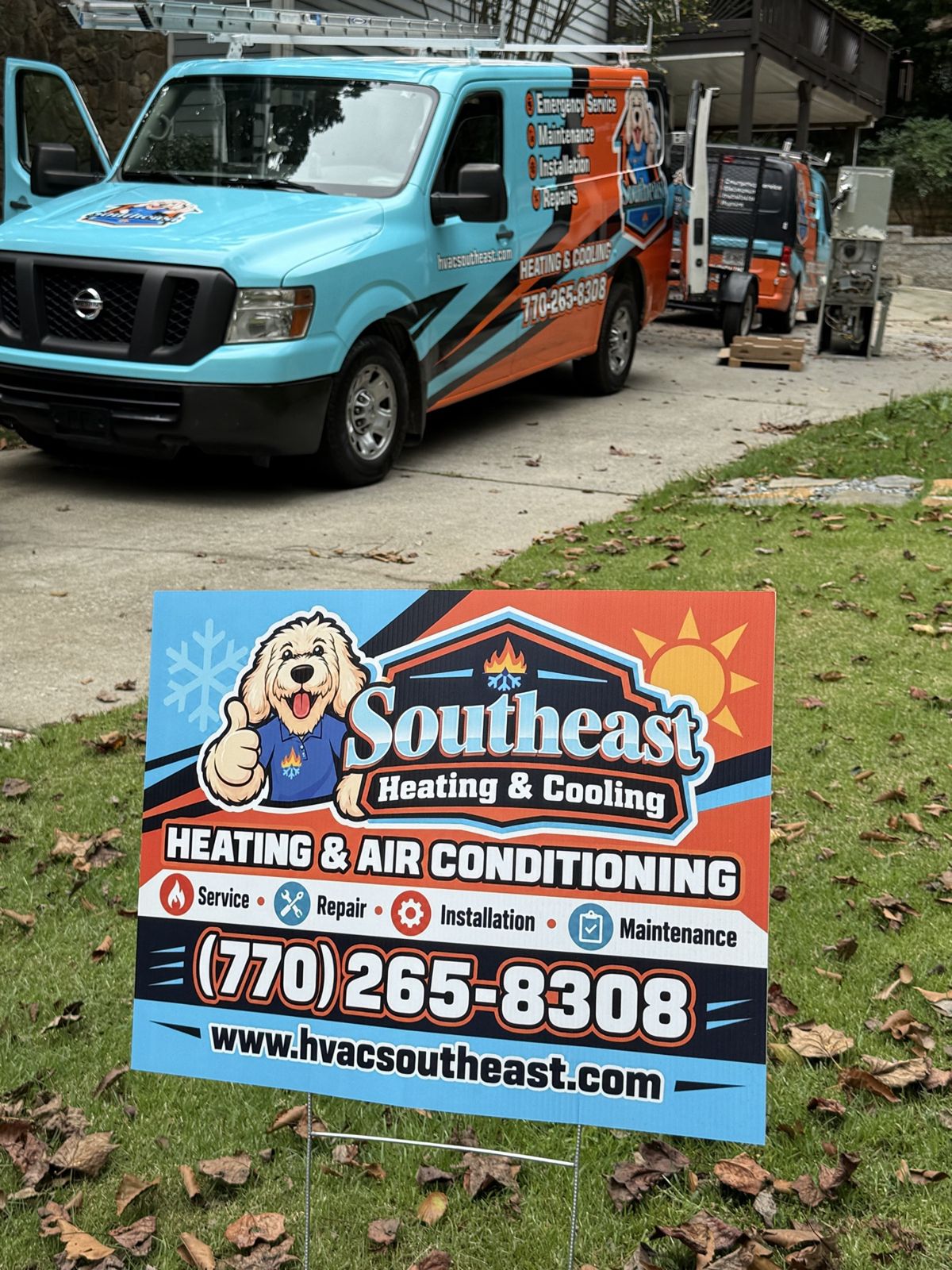 Southeast Heating & Cooling yard sign