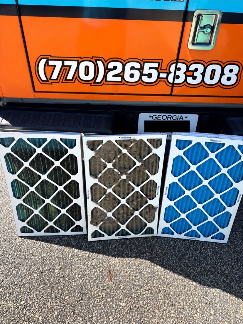 Replaced filters at the back of the Southeast van
