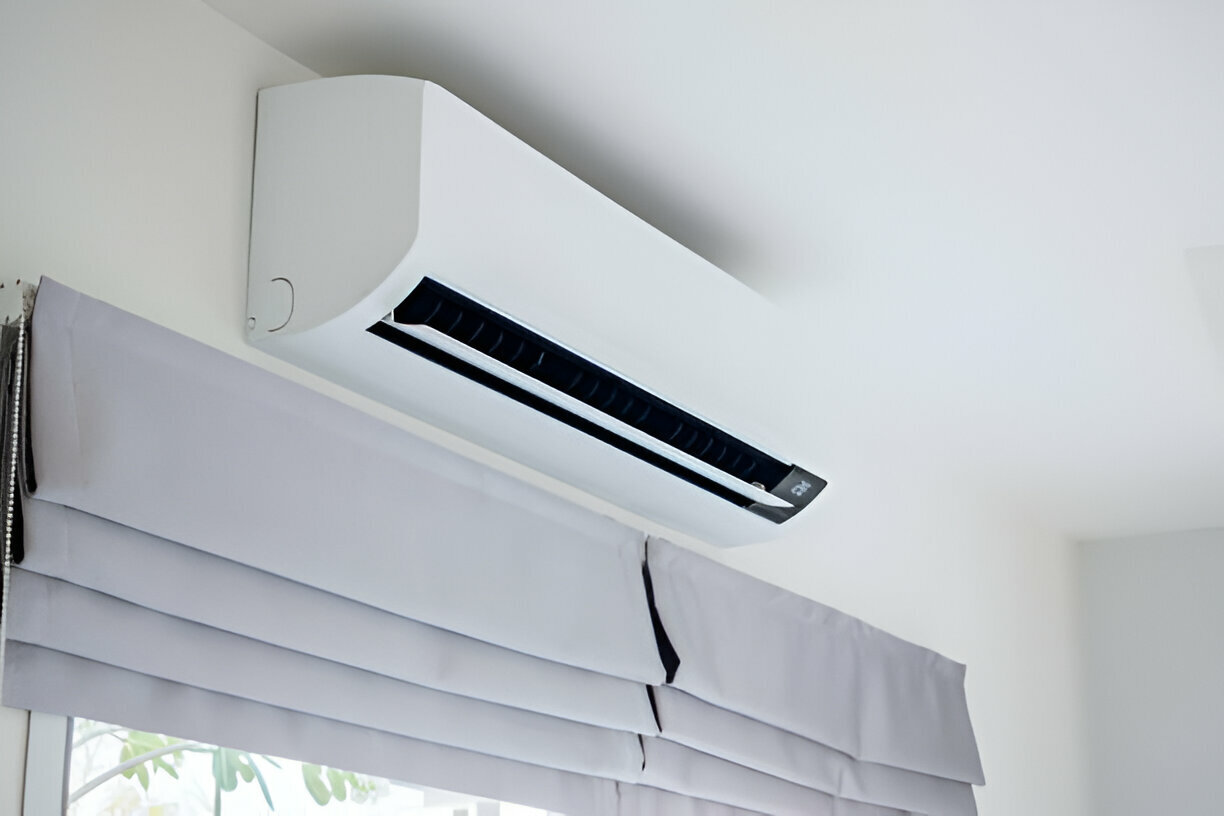 Wall-mounted ductless mini-split indoor unit